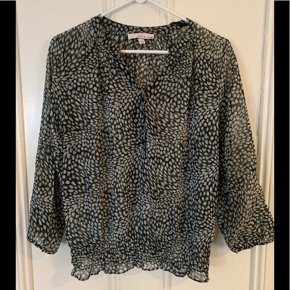 Lucy&Laurel Beautiful pattern blouse